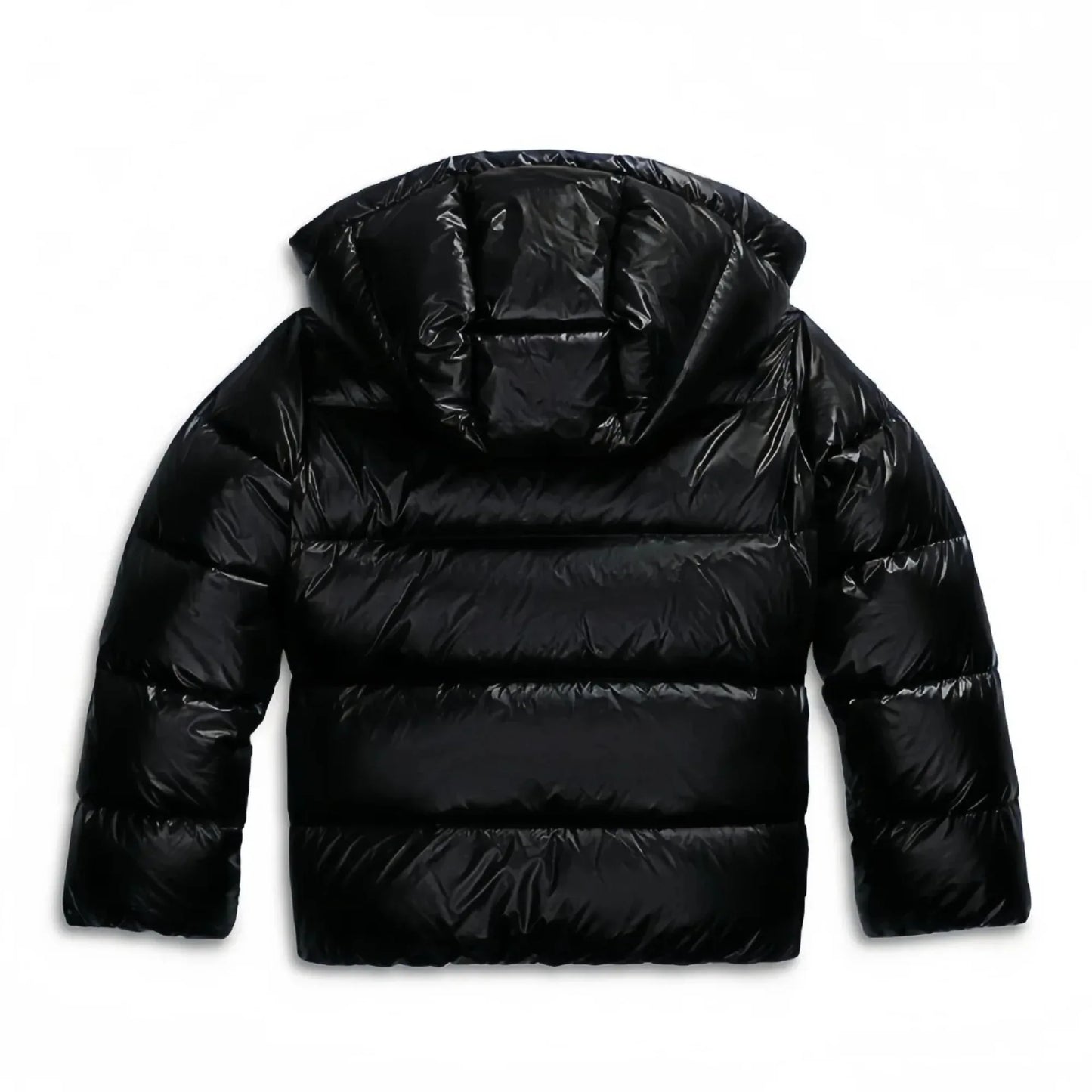 Veste Femme à Capuche Matelassée Brillante Zippée