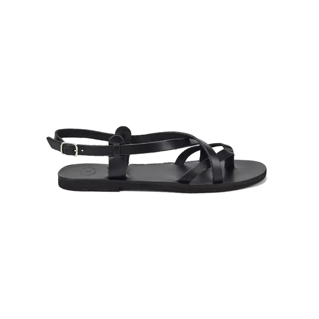 Sandales grecques femme en simili cuir – Lanières fines et style minimaliste - FLEZIO