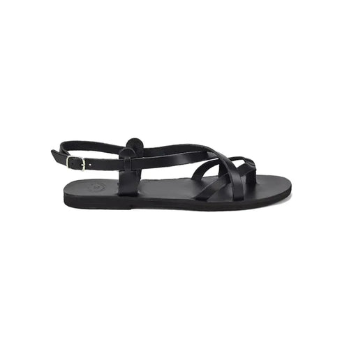 Sandales grecques femme en simili cuir – Lanières fines et style minimaliste - FLEZIO
