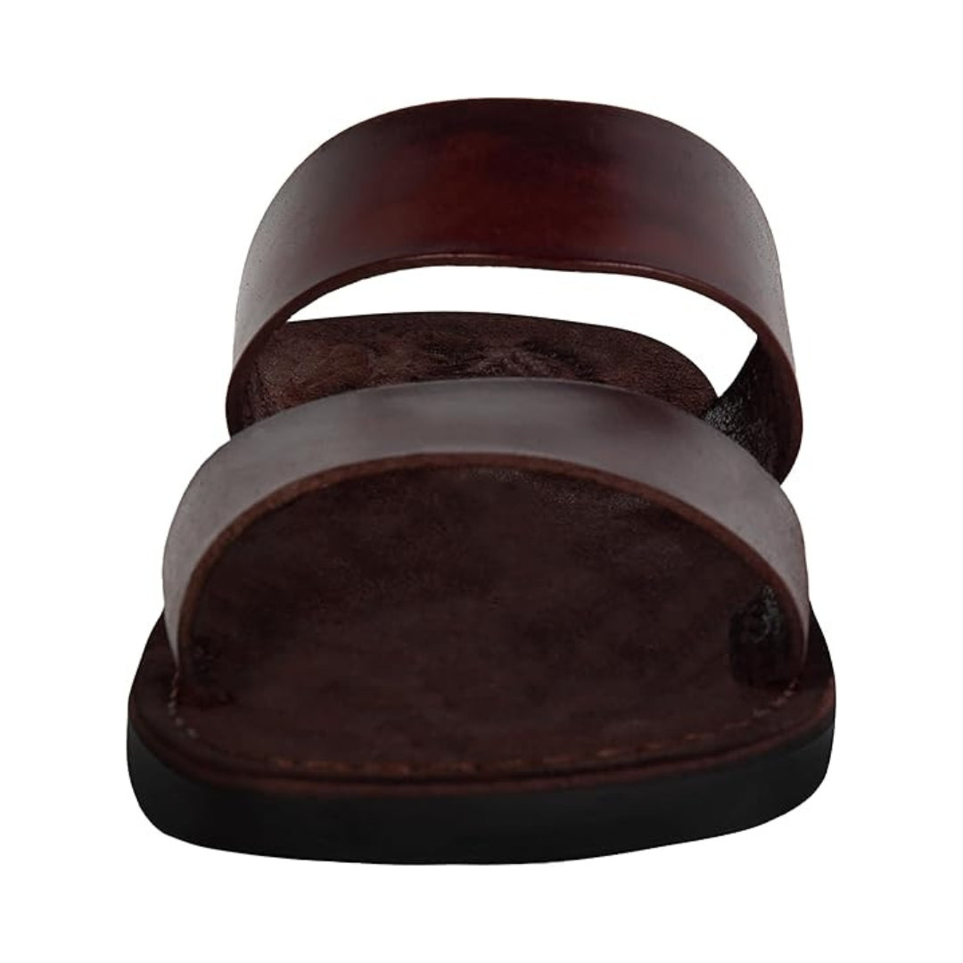 Sandales en cuir véritable et daim pour un confort naturel