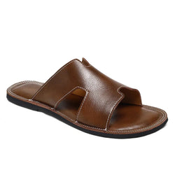 Sandales estivales en cuir pour hommes.
