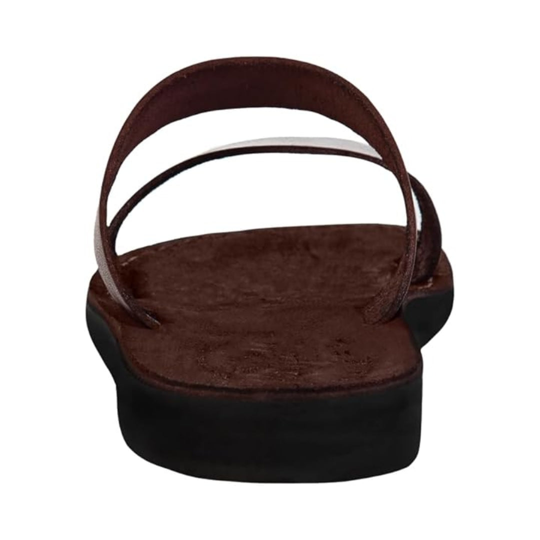 Sandales en cuir véritable et daim pour un confort naturel