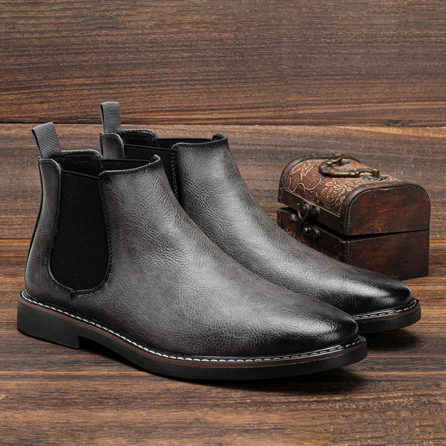RetroLuxe - Bottes Chelsea pour homme vintage et confortables