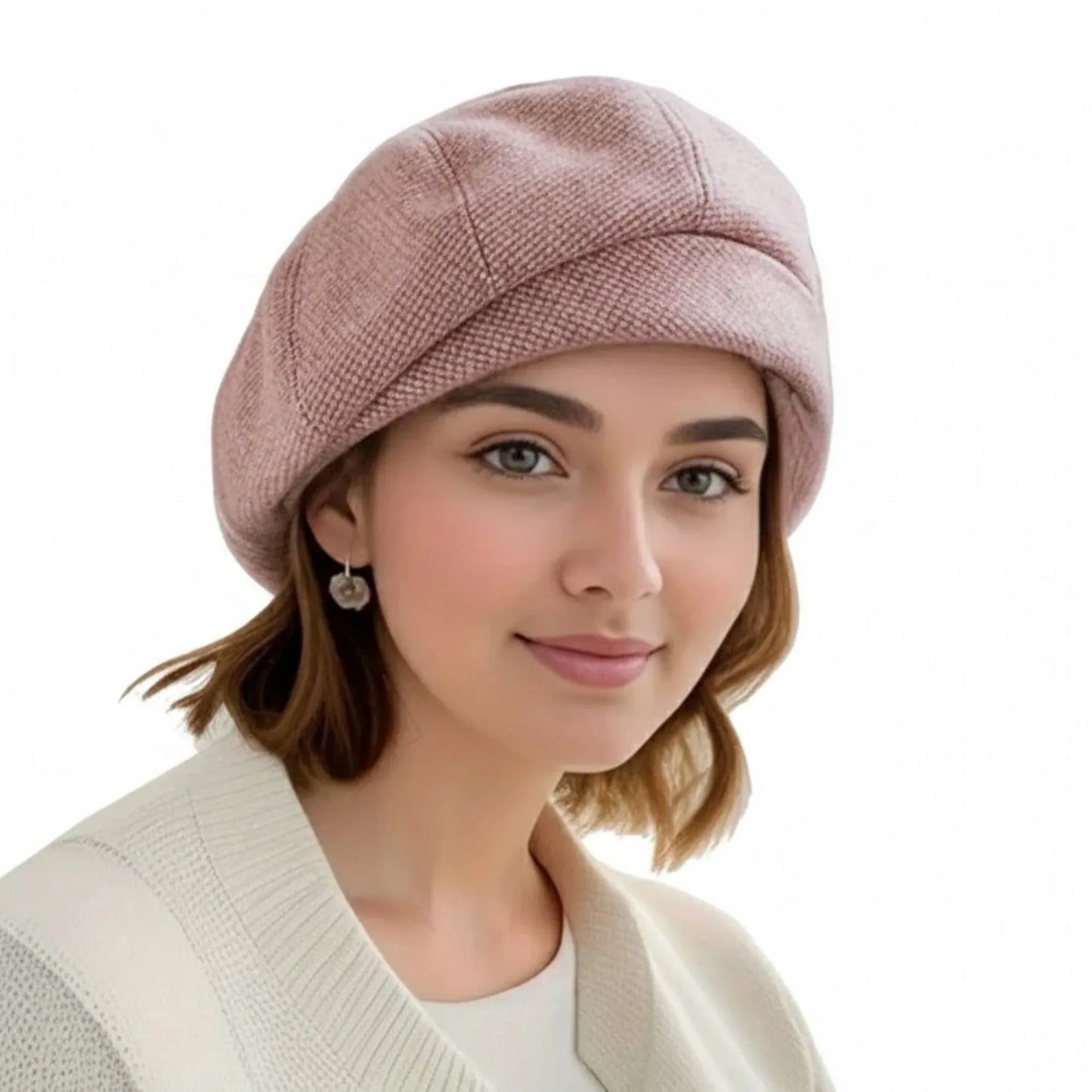 OCTOCHIC - Béret octogonal laine vintage pour femme élégante