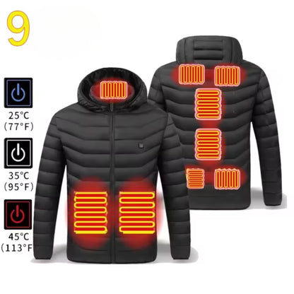 HEATLUX – Veste Auto-Chauffante Mixte à 21 Zones en Coton