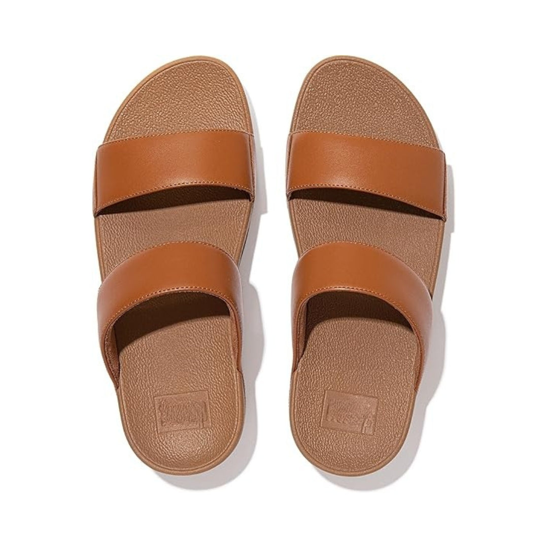 Sandales compensées en cuir confort chic