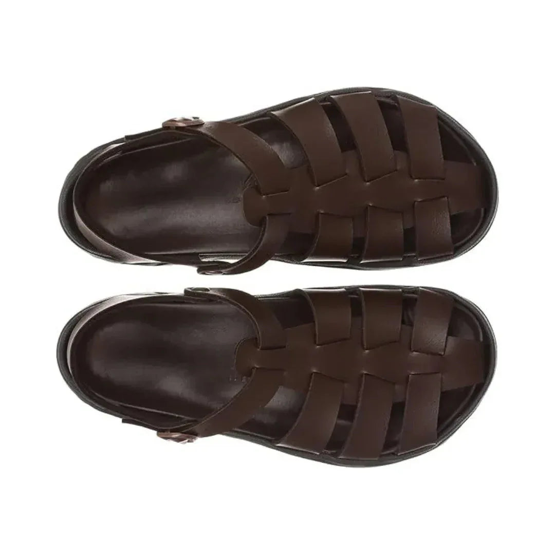 Sandales homme synthétiques – Ouvertes et légères avec sangle réglable - FLEZIO