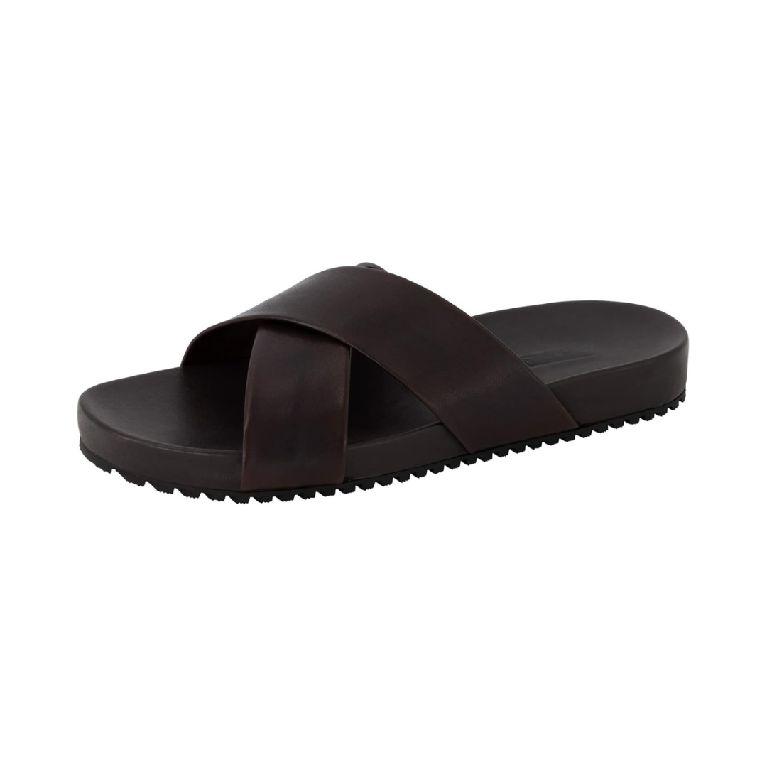 Sandales en cuir pour un confort souple et style décontracté