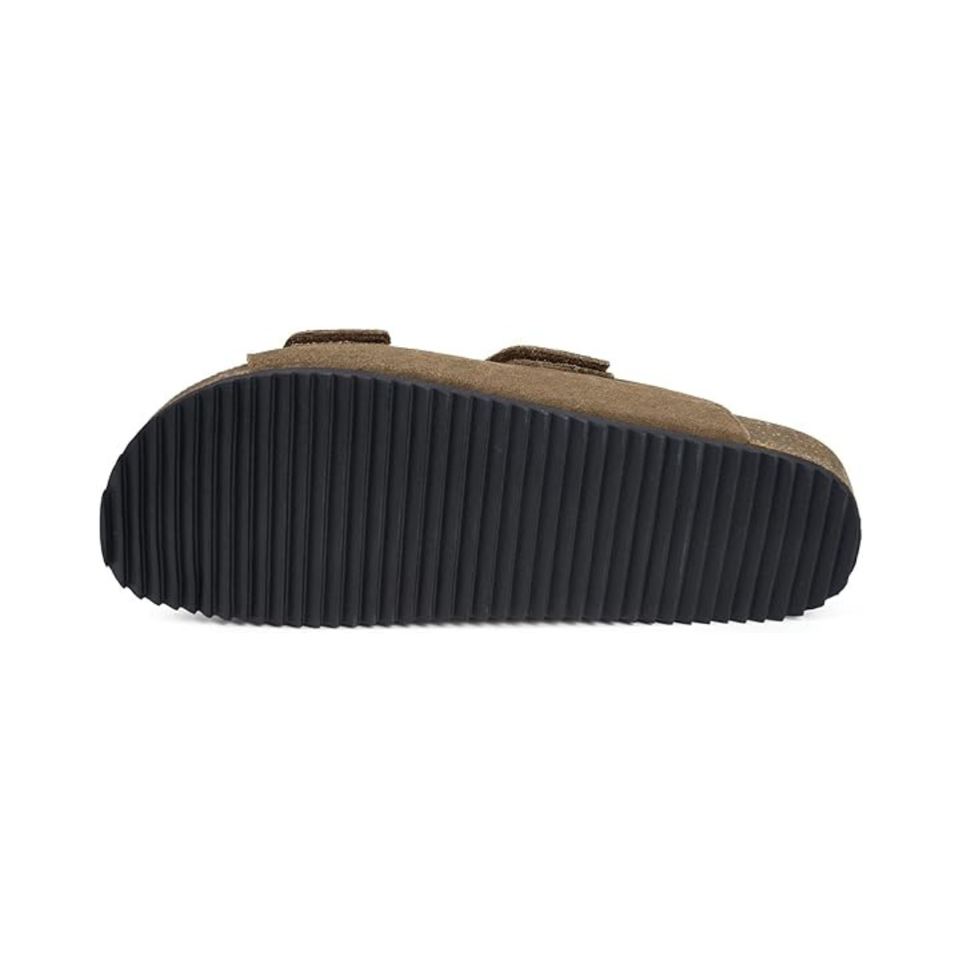Sandales homme en cuir ouvert confort