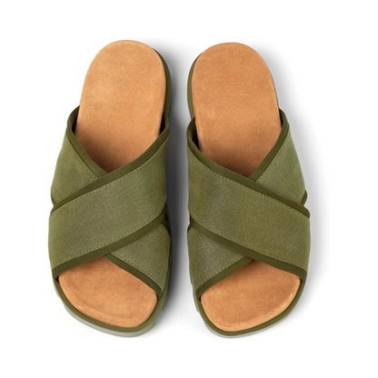 Sandales à enfiler en tissu recyclé pour homme