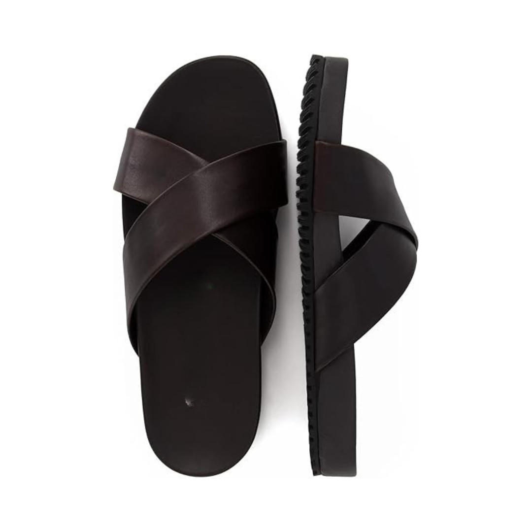 Sandales en cuir pour un confort souple et style décontracté