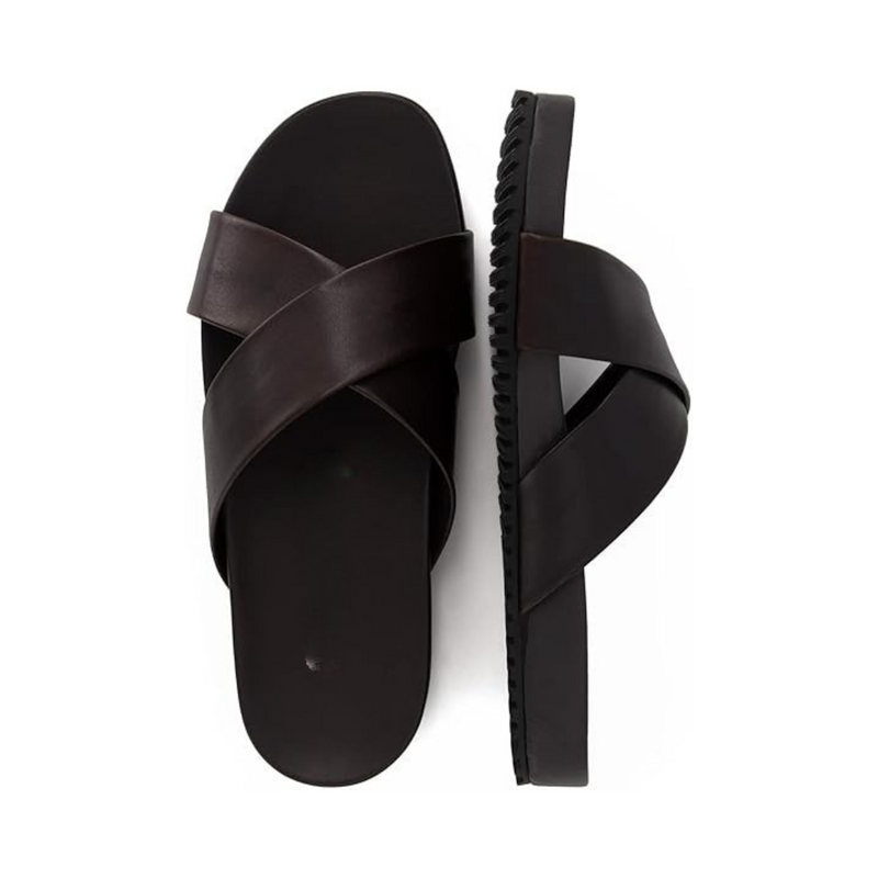 Sandales en cuir pour un confort souple et style décontracté