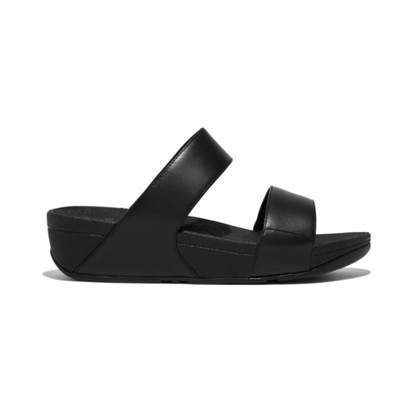 Sandales compensées en cuir confort chic
