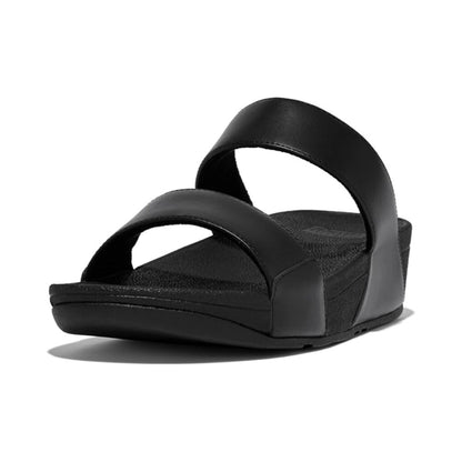 Sandales compensées en cuir confort chic