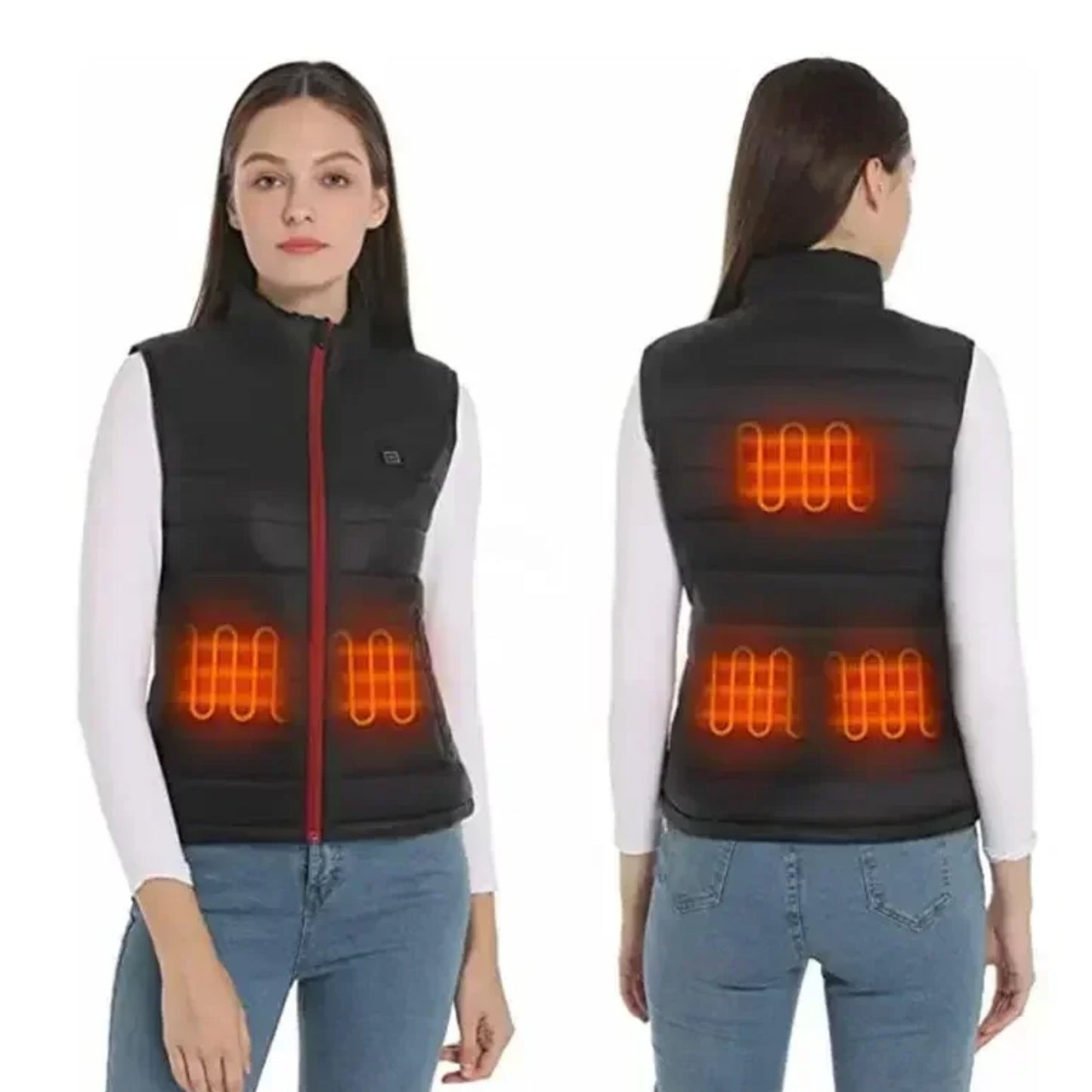 THERMOLUX – Gilet Chauffant Femme à 9 Zones en Graphène