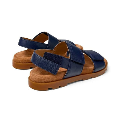 Sandales unisexes à deux brides en cuir de qualité, semelles en caoutchouc antidérapantes