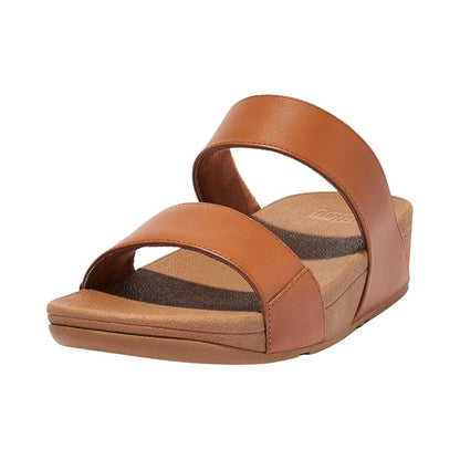 Sandales compensées en cuir confort chic