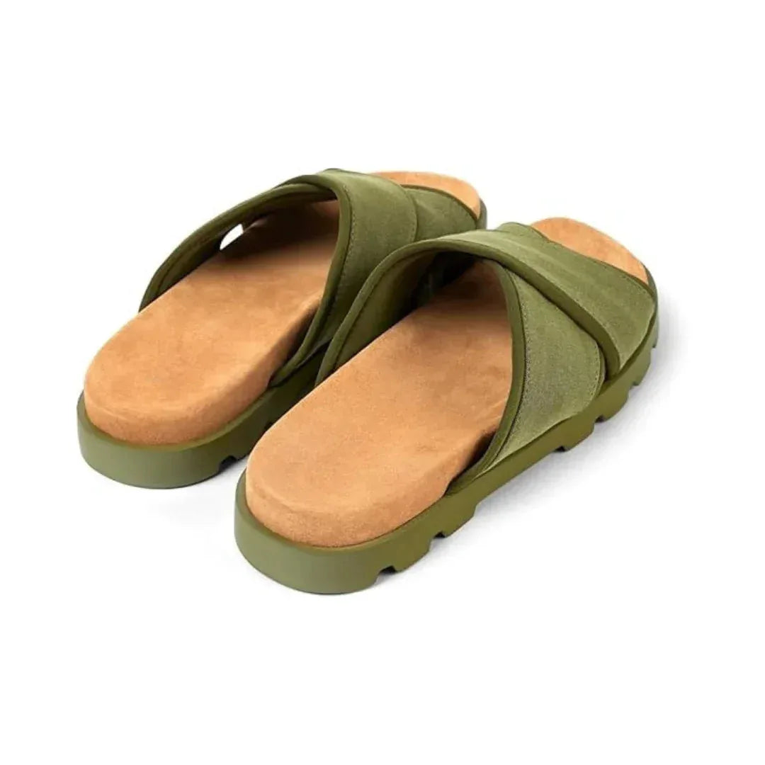 Sandales à enfiler homme en tissu recyclé – Style croisé et semelle légère - FLEZIO