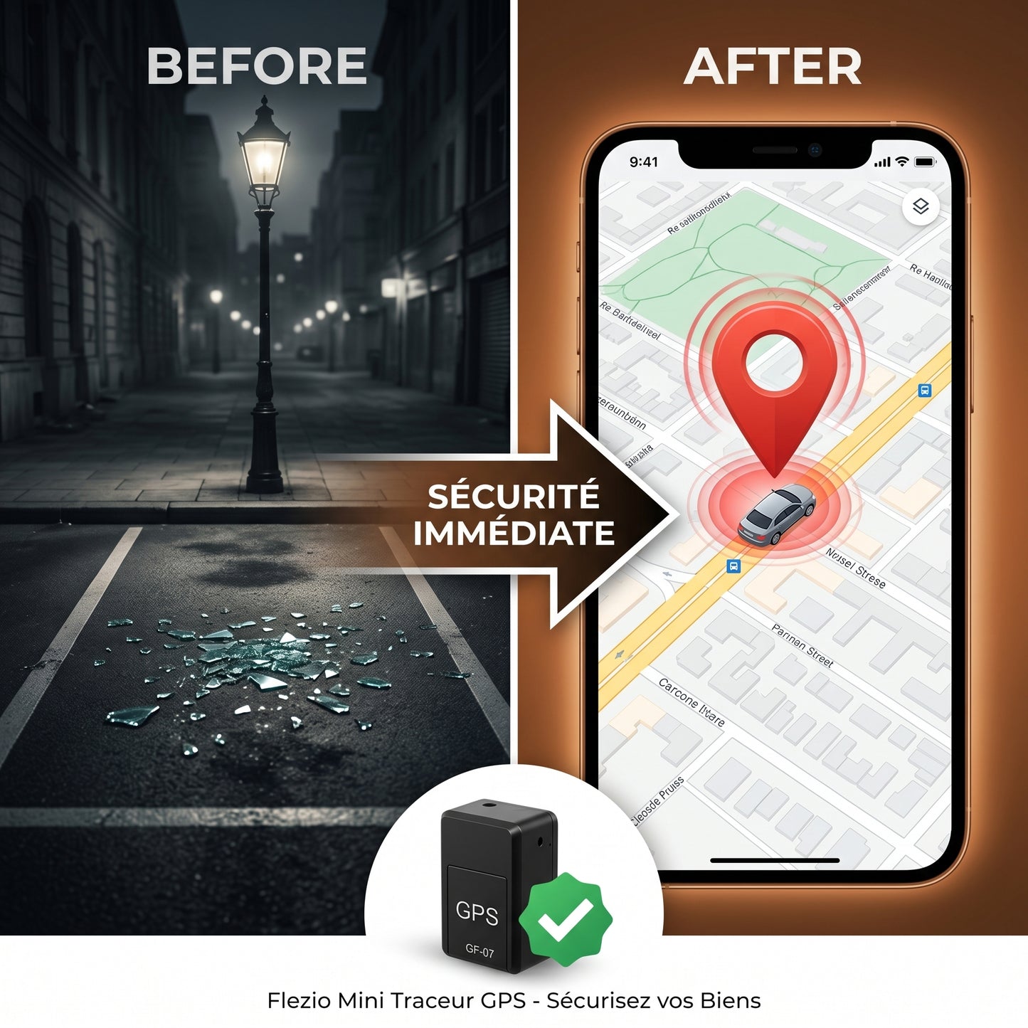 Traqvio – Mini Traceur GPS Voiture Sans Abonnement
