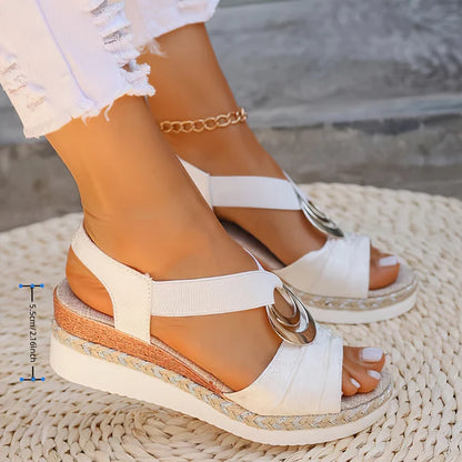 Sandales Compensées Femme Talon 5,5 cm