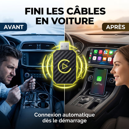Veloxio – Adaptateur CarPlay Sans Fil