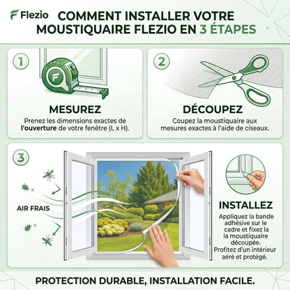 Vélonet – Moustiquaire Fenêtre sans Perçage