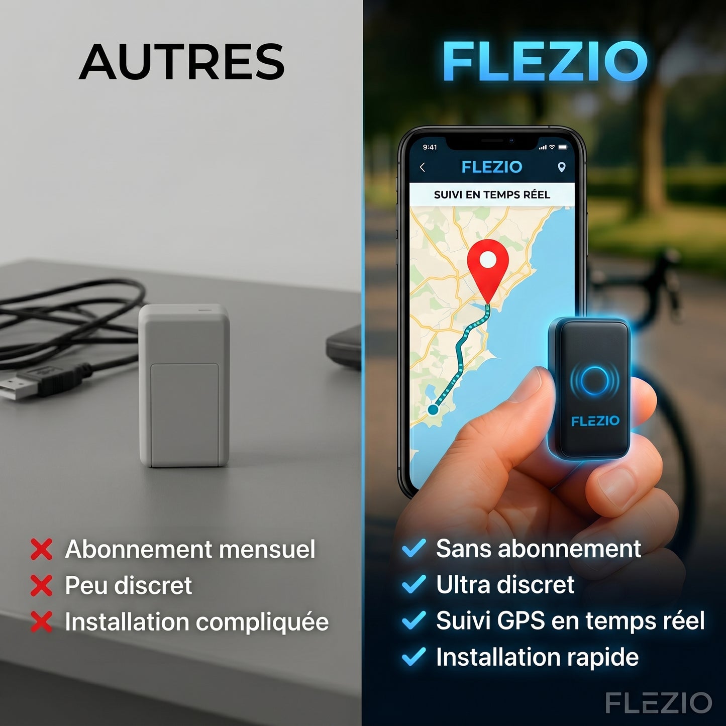 Veloric – Traceur GPS Vélo Sans Abonnement