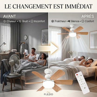 Zéphylia – Plafonnier Ventilateur Silencieux