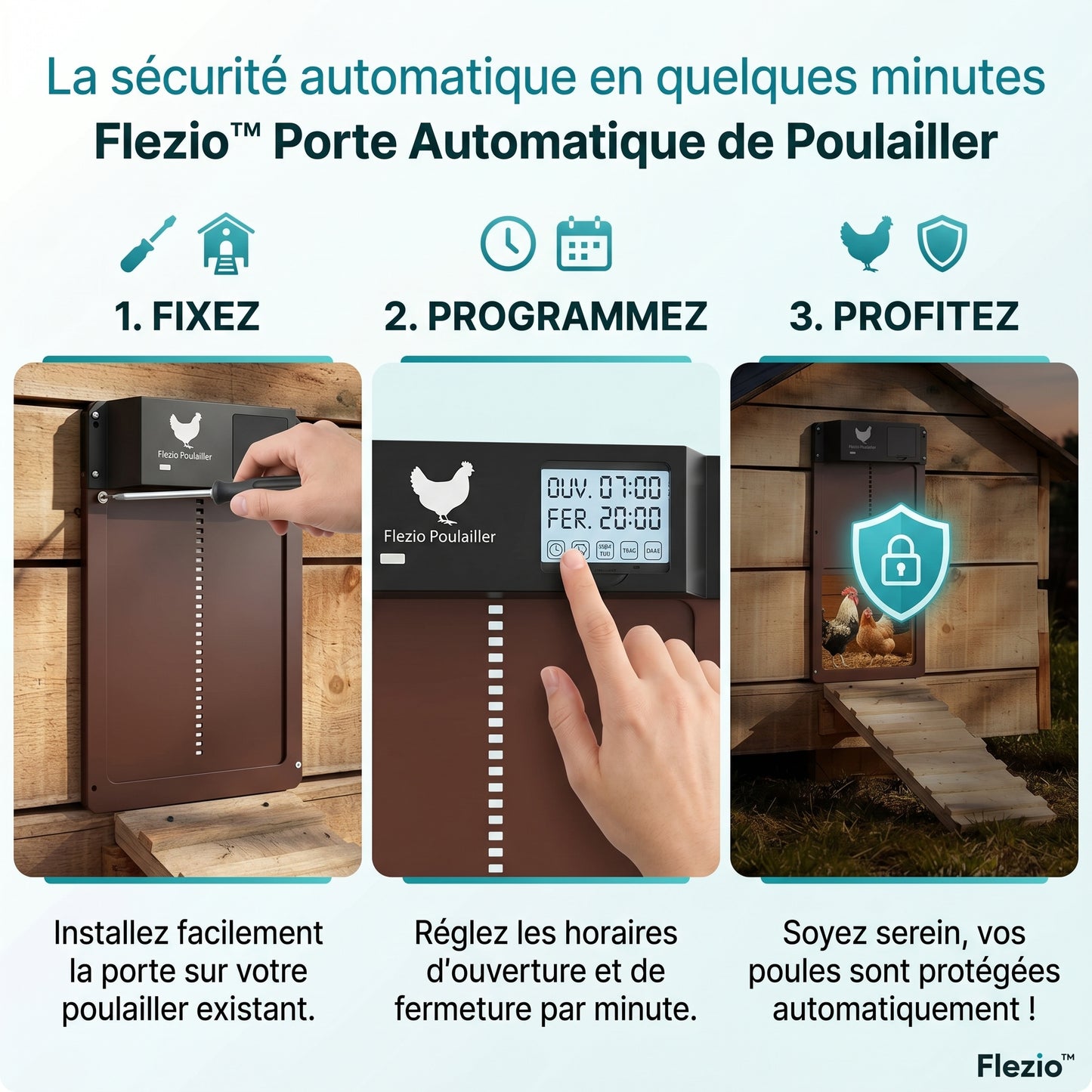 Cloriva – Meilleure Porte Automatique de Poulailler