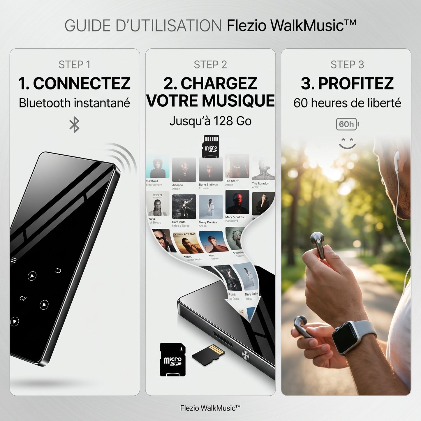 WalkMusic– Baladeur Bluetooth Lecteur MP3
