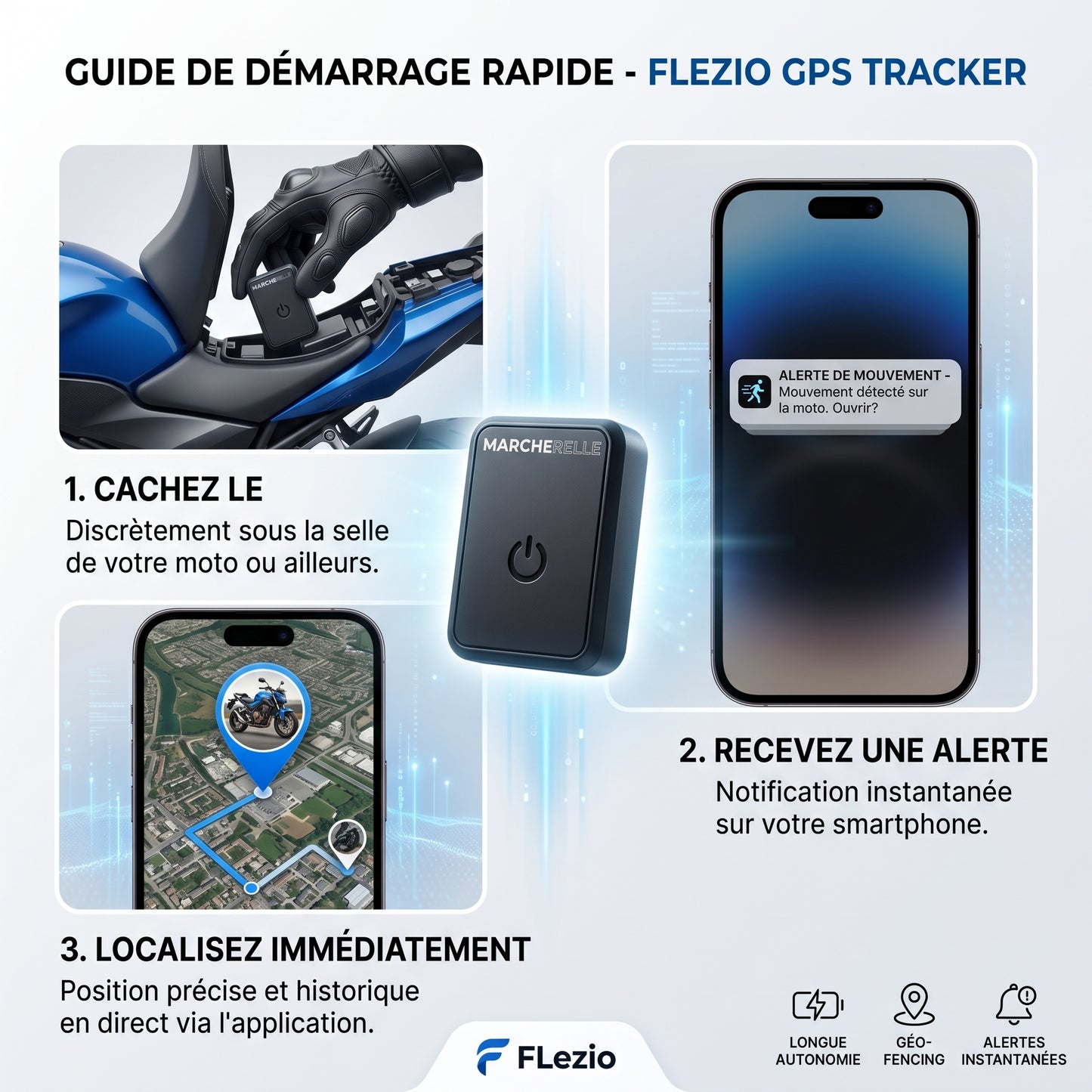 Velorix – Traceur GPS Moto Sans Abonnement