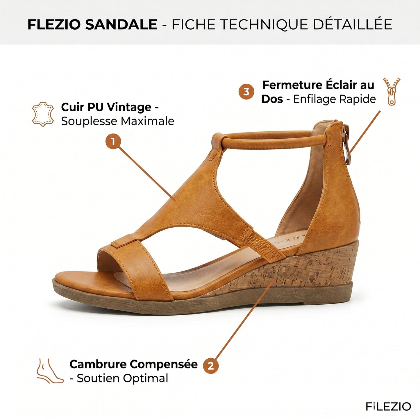 Sandève – Sandales Femme Élégantes Gladiateur