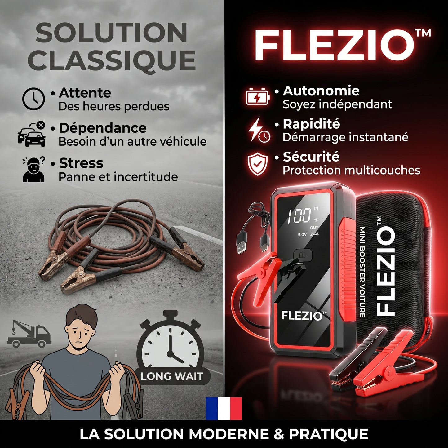 Voltène – Mini Booster Batterie Voiture 12V