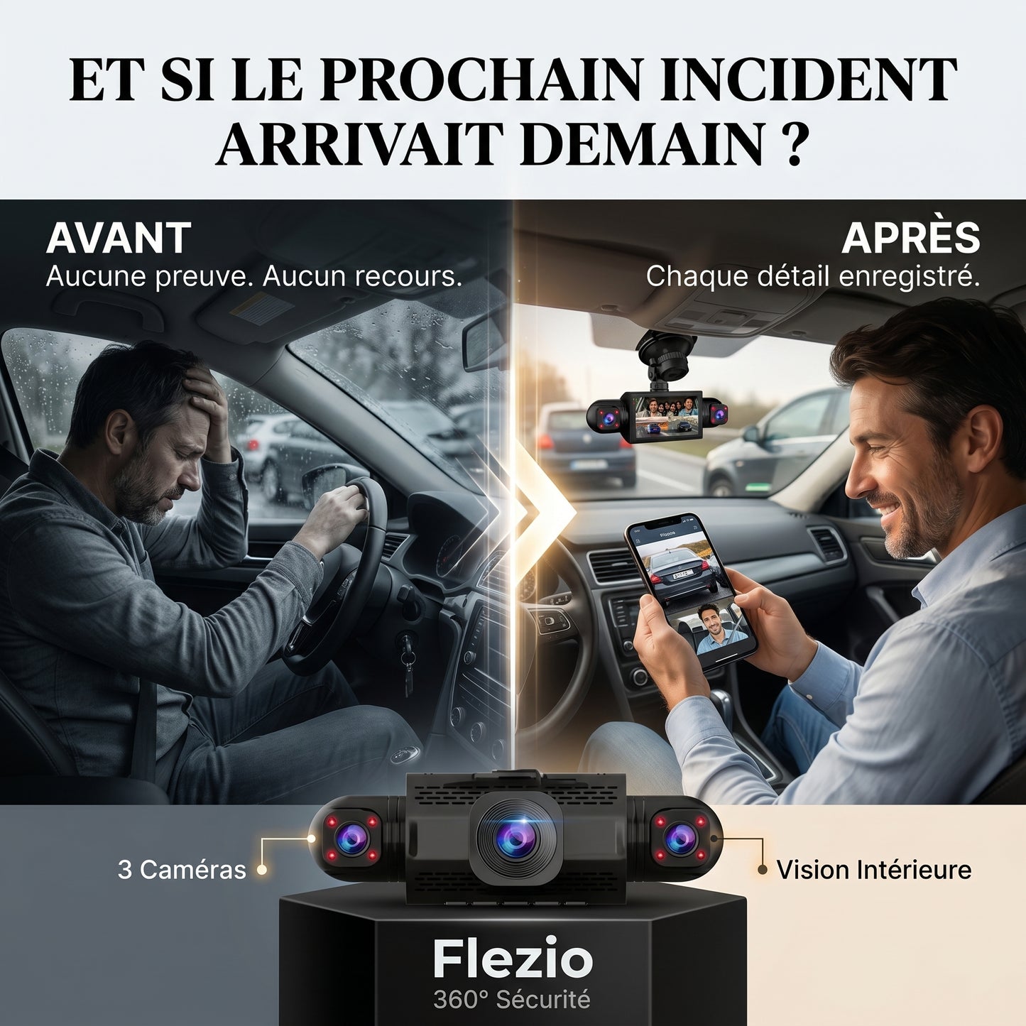 Visorix – Caméra Voiture 360° Dashcam