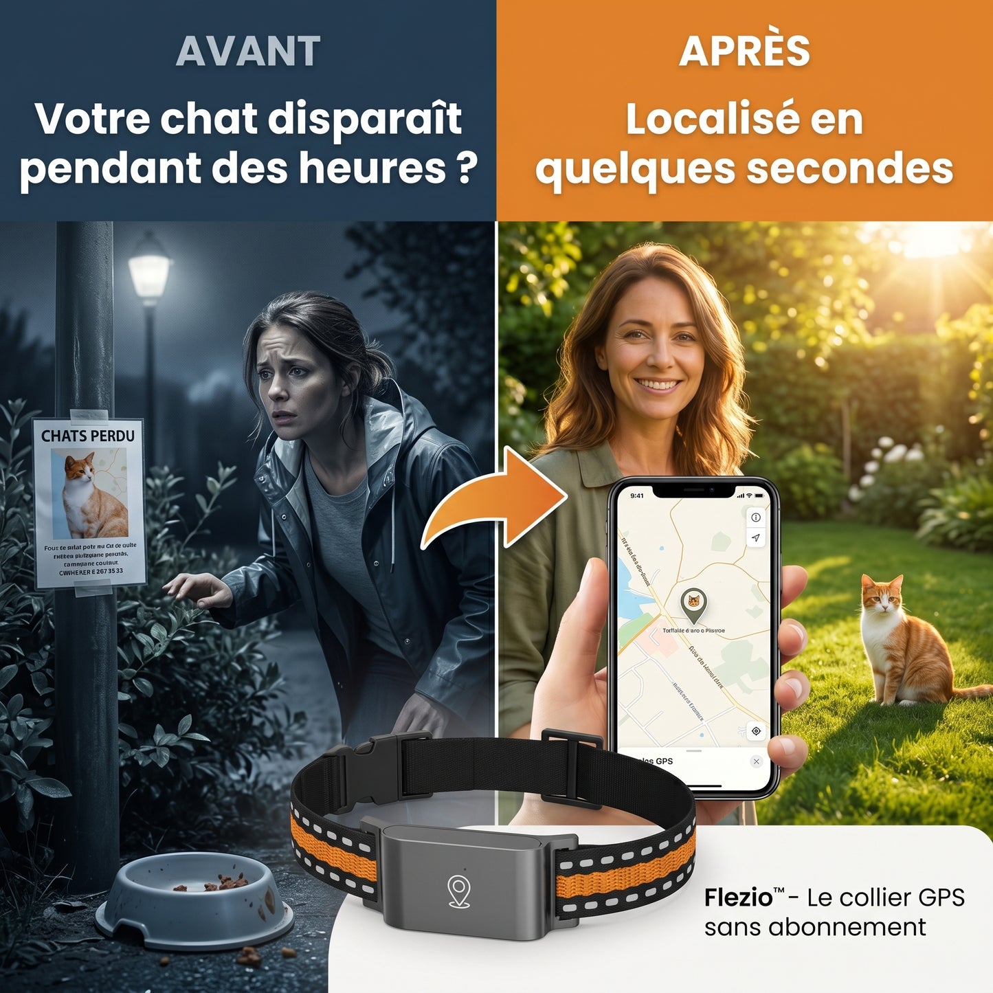 Félinex – Collier GPS Chat Sans Abonnement
