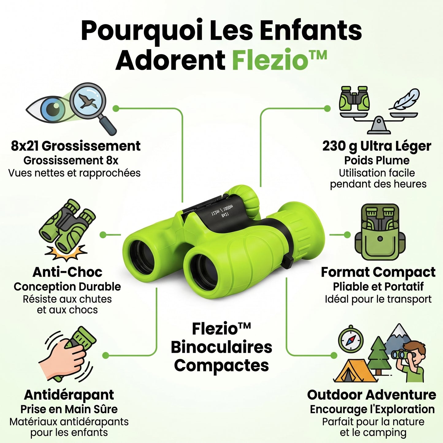 Velorix – Jumelles Enfant Nature et Découverte