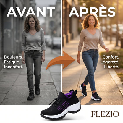 Sneakers Confort Femme Semelle Amortissante