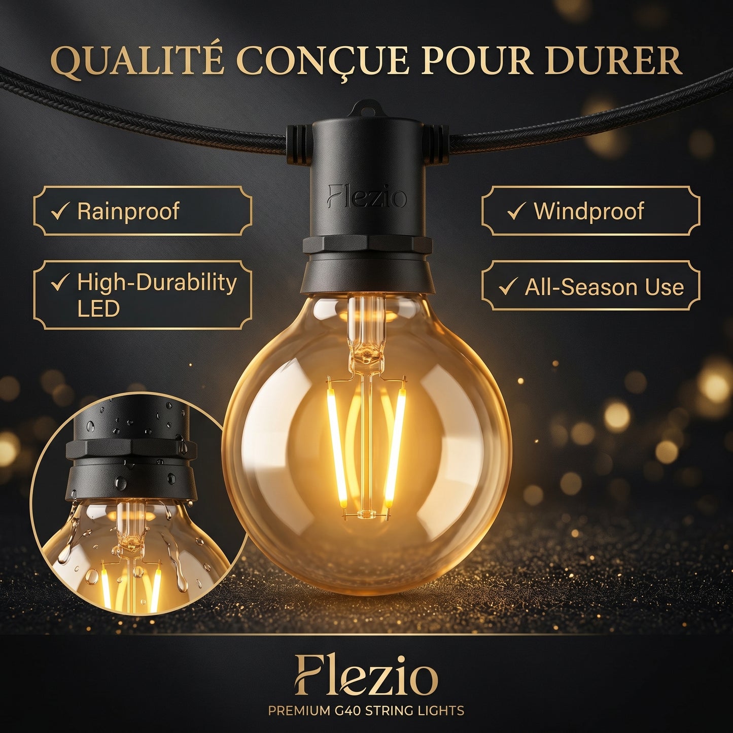 Lumivane – Guirlande Lumineuse Extérieur Guinguette