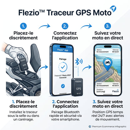 Véloxis – Traceur GPS Moto Sans Abonnement