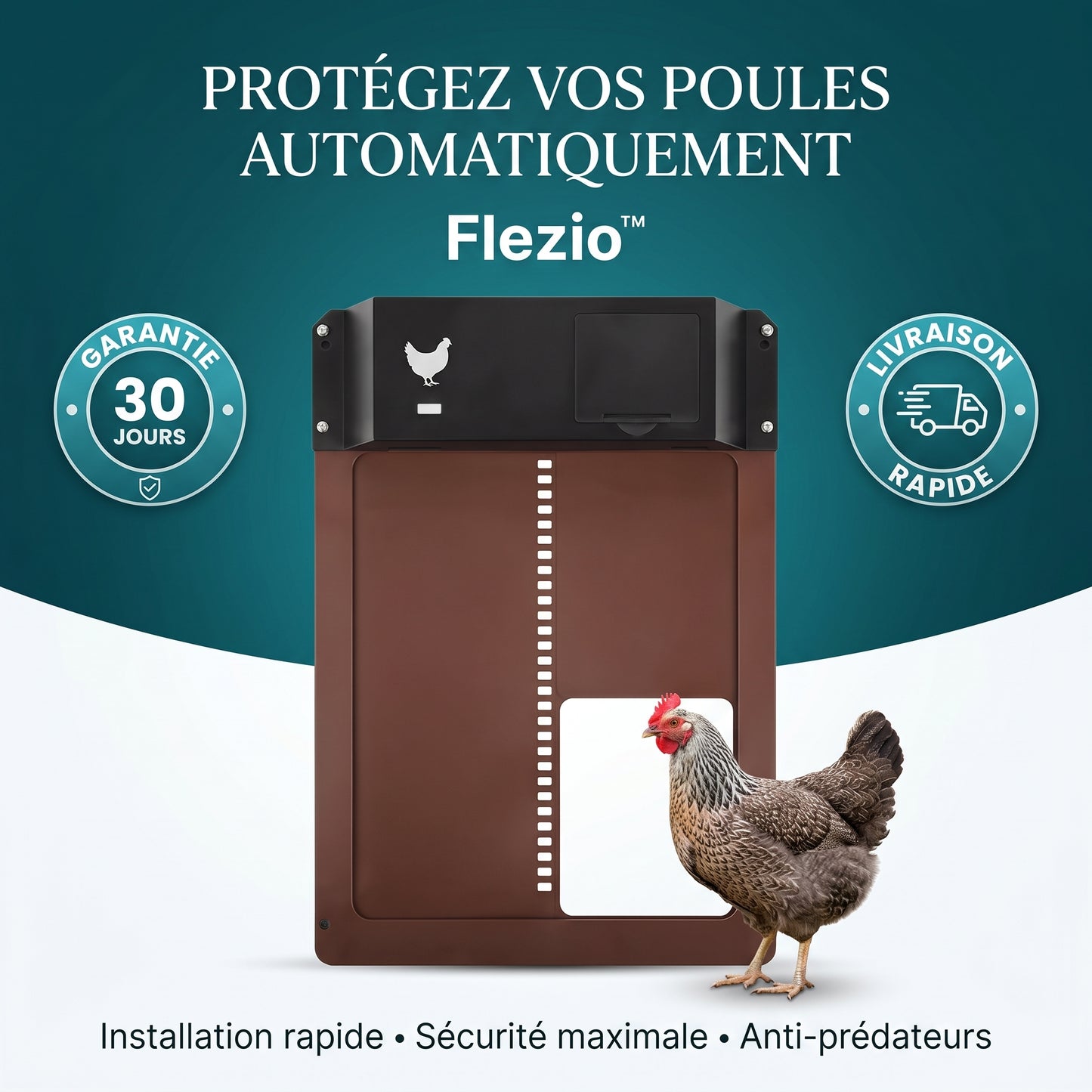 Cloriva – Meilleure Porte Automatique de Poulailler