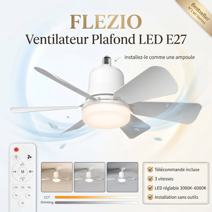 Veltara – Plafonnier Ventilateur LED