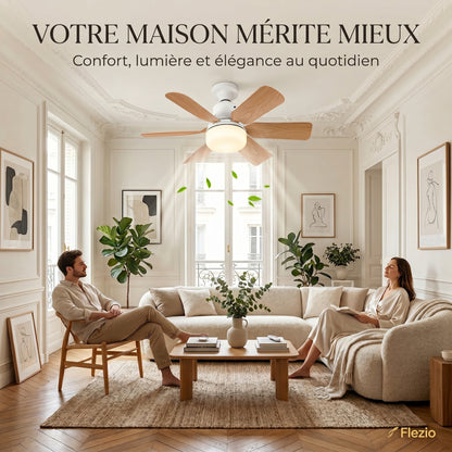 Zéphylia – Plafonnier Ventilateur Silencieux