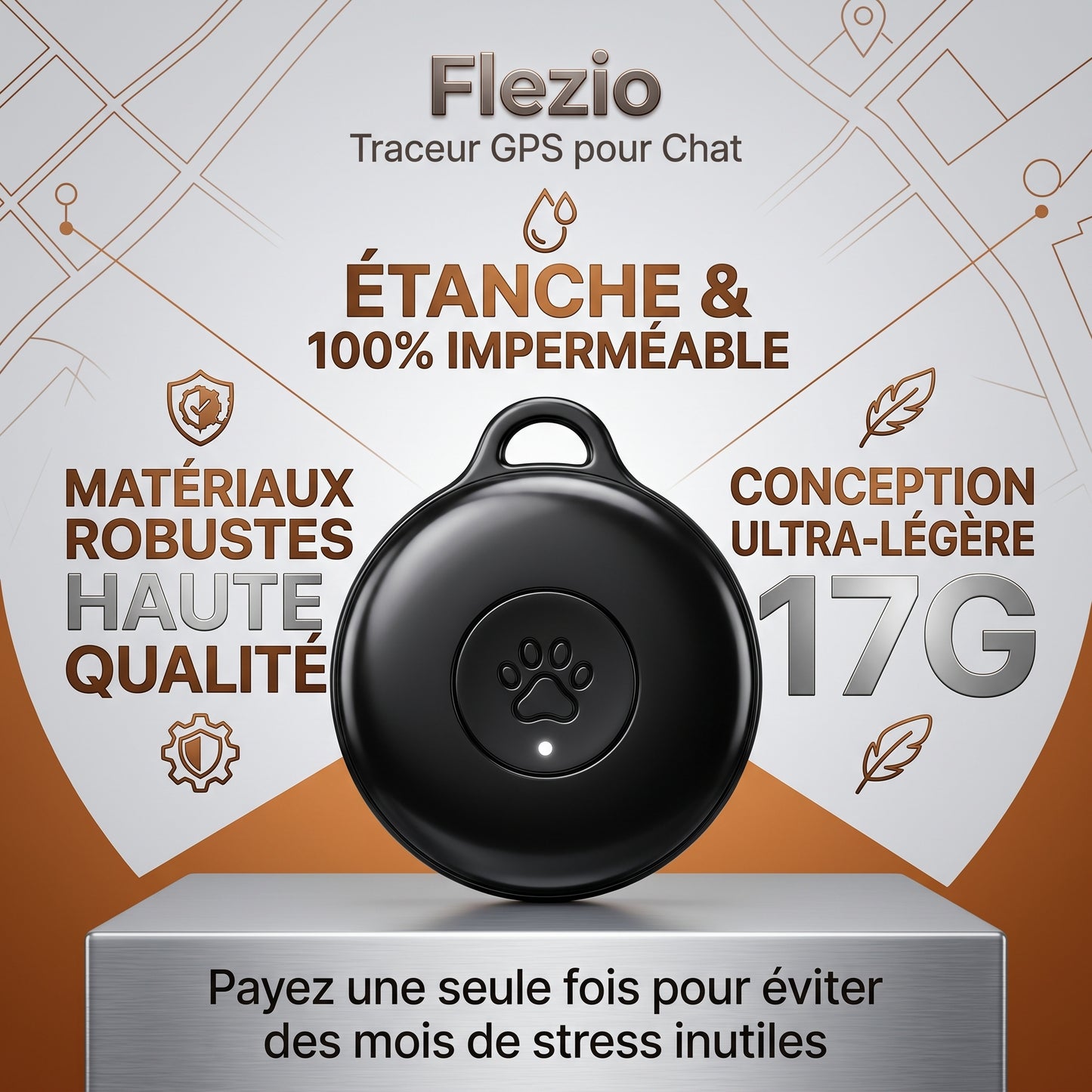 Felovi – Traceur GPS Chat Sans Abonnement