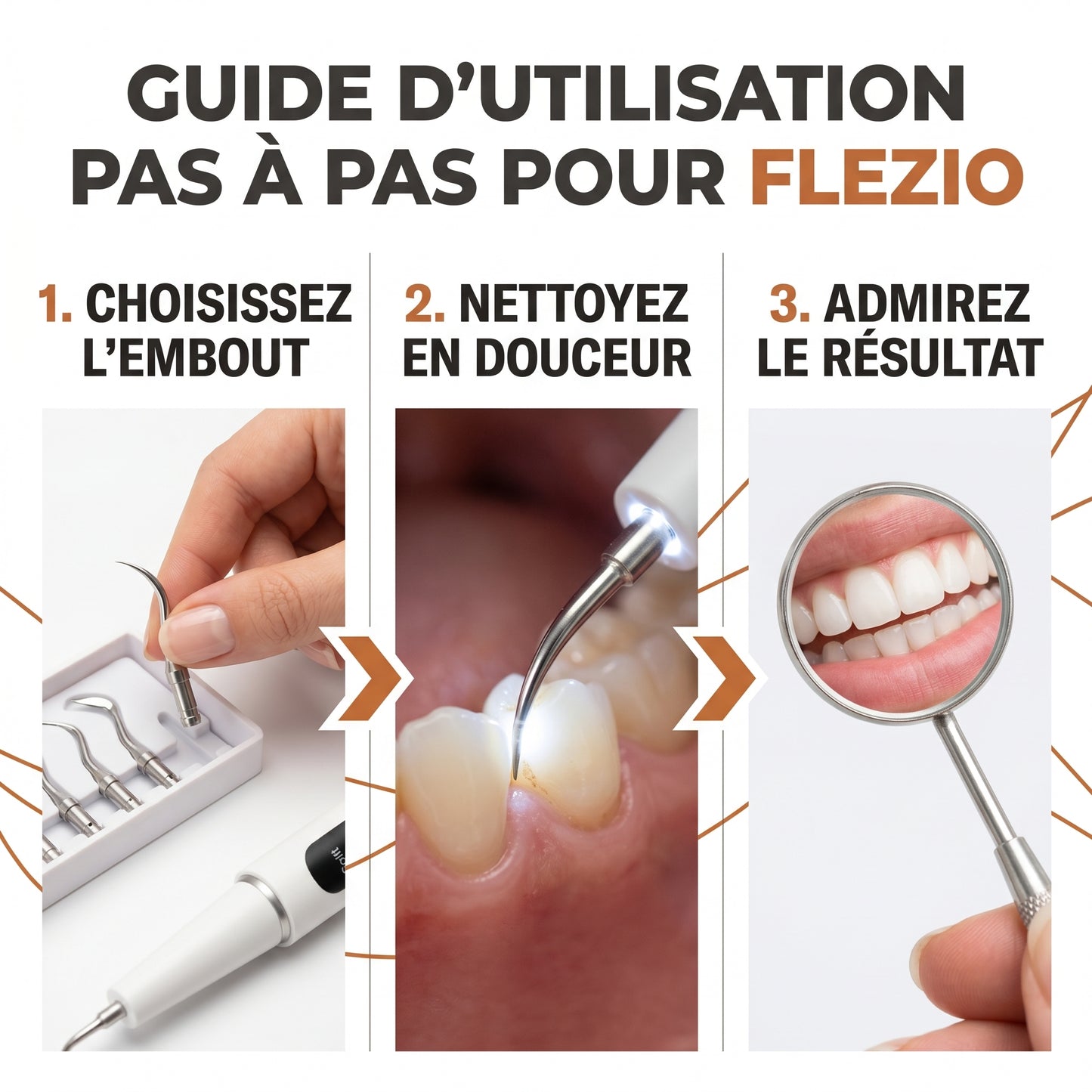 Denvilux – Détartreur Dentaire Électrique Rechargeable