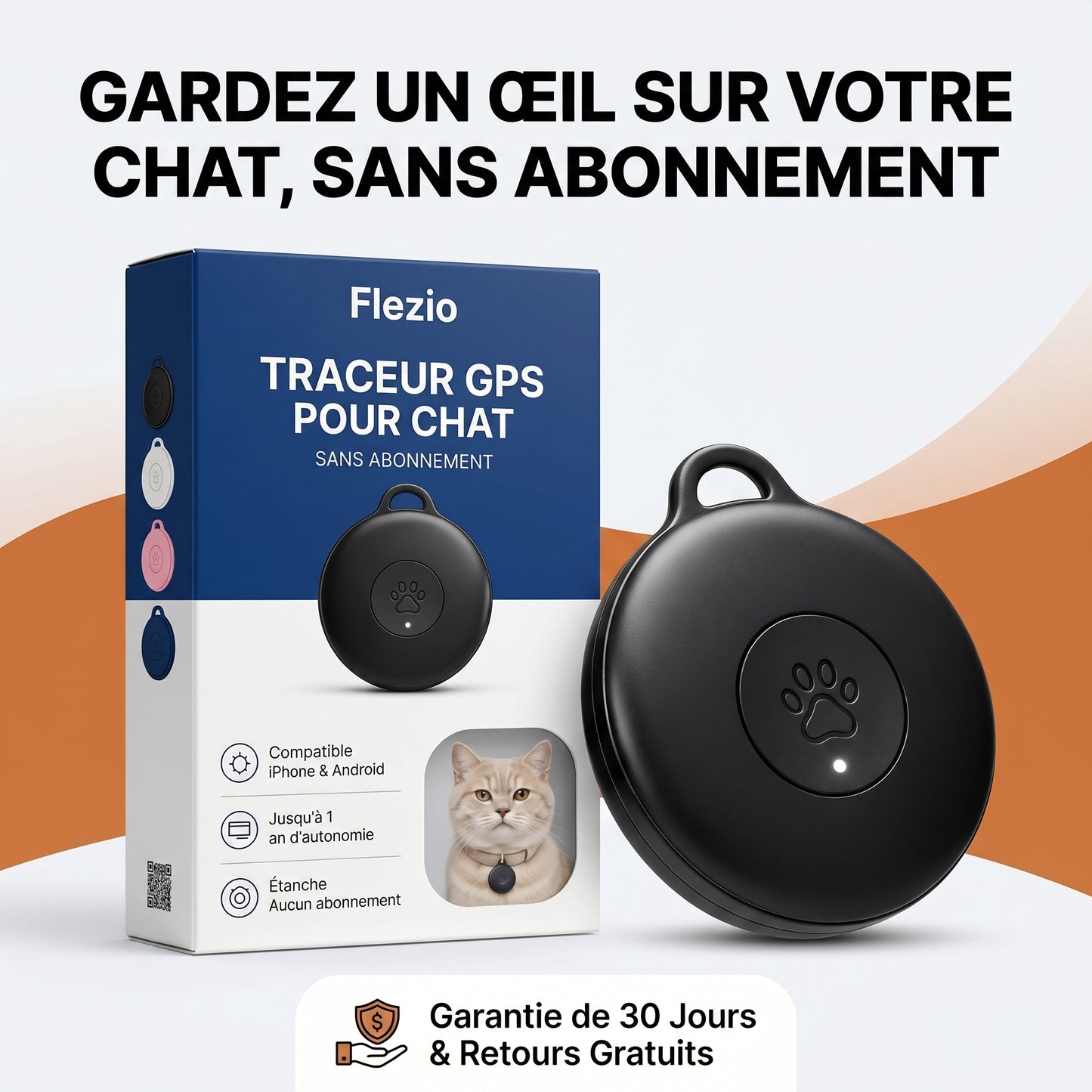Felovi – Traceur GPS Chat Sans Abonnement