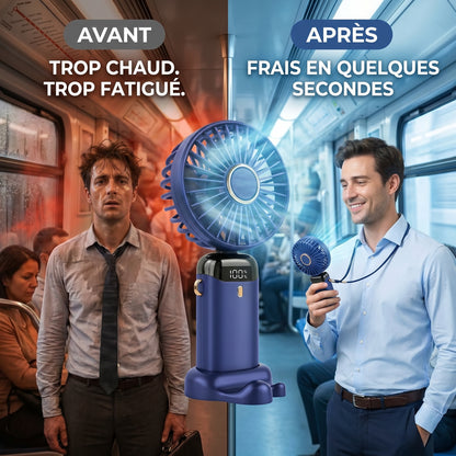 Brezéo – Mini Ventilateur Portable Rechargeable