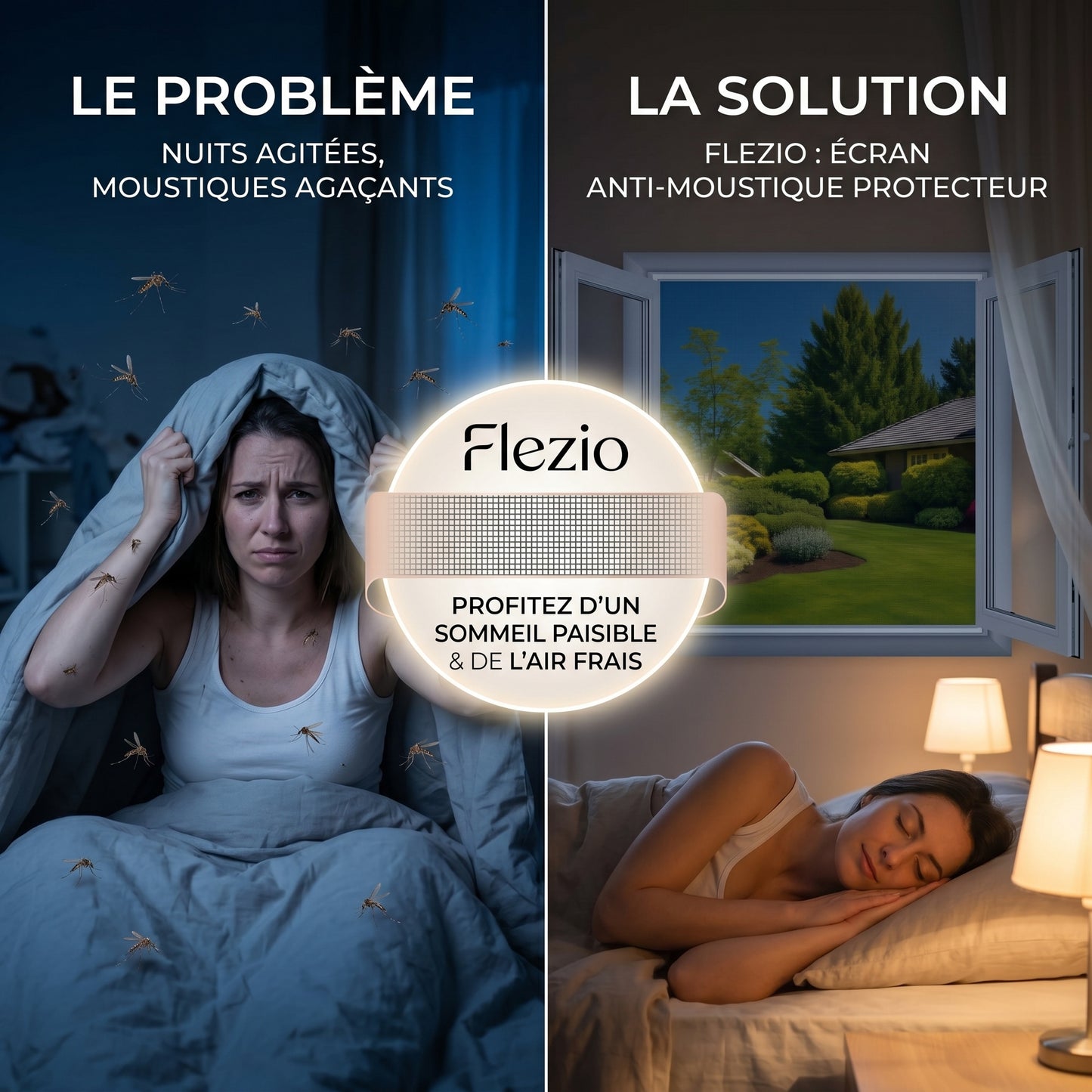 Vélonet – Moustiquaire Fenêtre sans Perçage