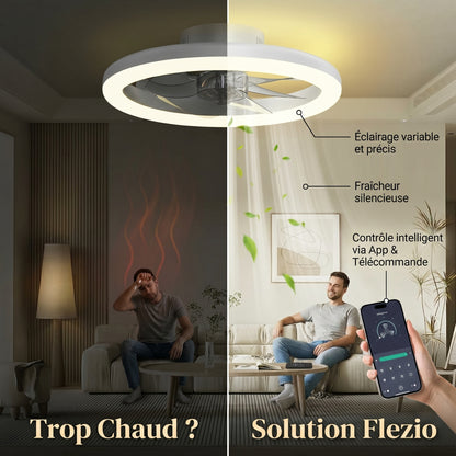 Aériva – Plafonnier Ventilateur LED