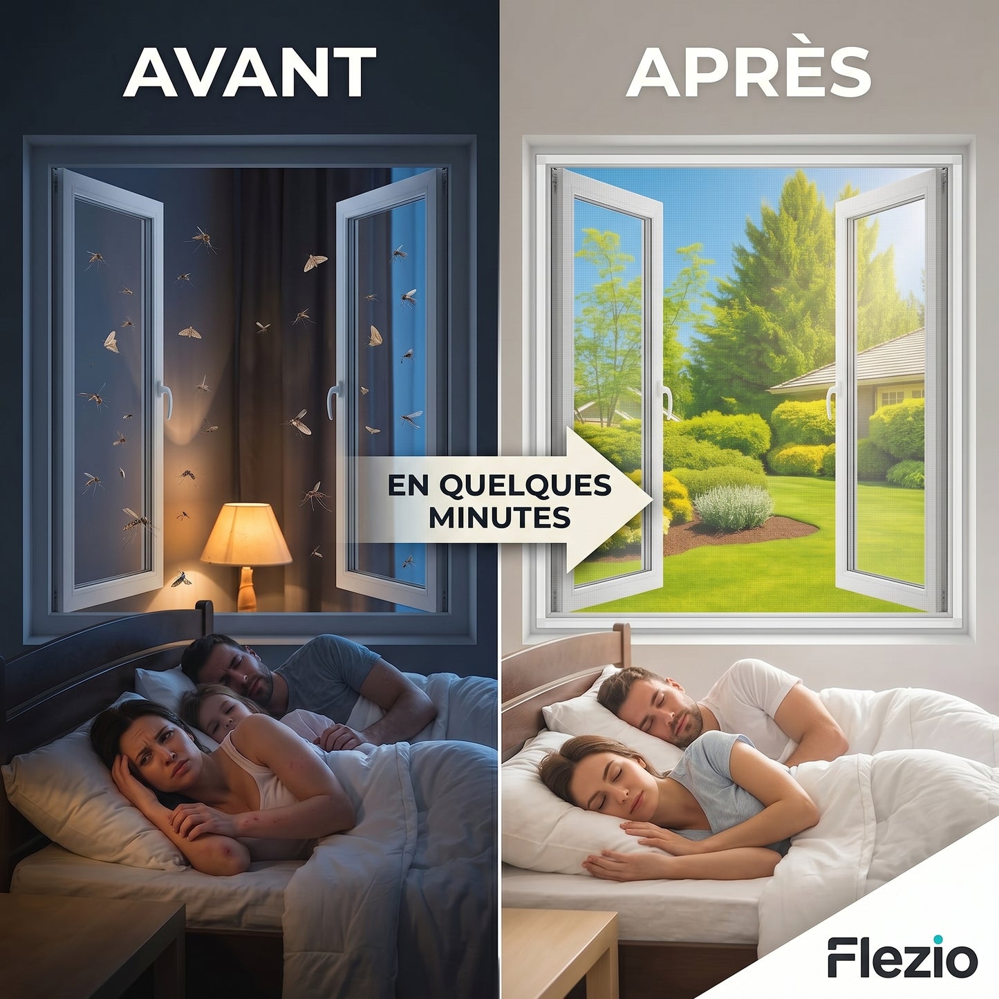 Vélonet – Moustiquaire Fenêtre sans Perçage