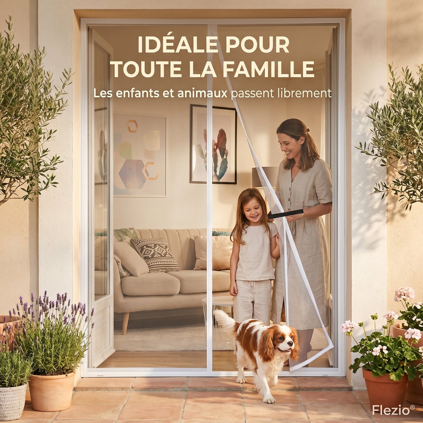 Moustiquaire de Porte Rideau Magnétique
